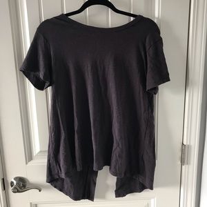 Lush Grey Tee with open back